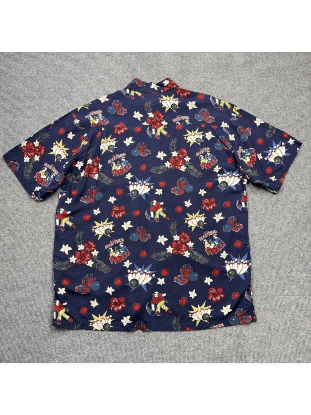 Big Dogs Tropical Dogs Bowling Novelty Hawaiian Camp Shirt Dadcore Mens L NWT - Picture 4 of 7